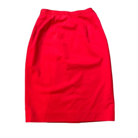 Pendleton red midi wool pencil skirt size 8 - Picture 1 of 8